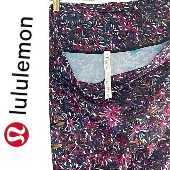 Lululemon Base Pace HR Run Tights 25" Size 20 Floral Electric Multi - Picture 2 of 8